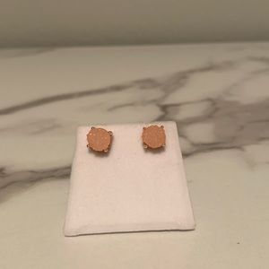 Coral Stud Earrings